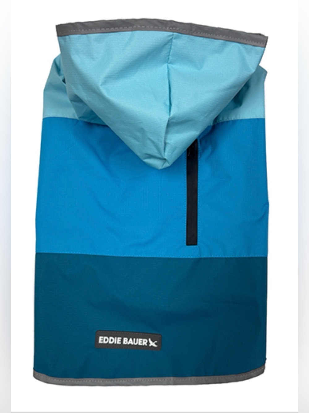 Eddie Bauer Ravenna Color-block Pet Windbreaker/ 🌧️ coat in Sea Spray Blues NWT